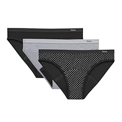 3-pack Bikinis, Black/Dot Print/Concrete Heather