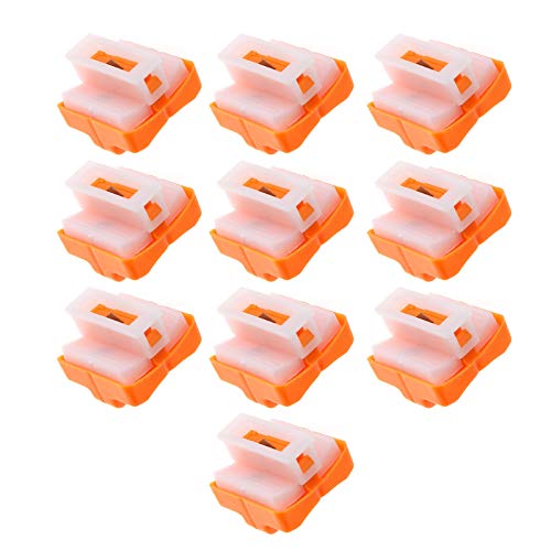 Lot de 10 Lames de Rechange pour Cutter à Papier Orange Format A4
