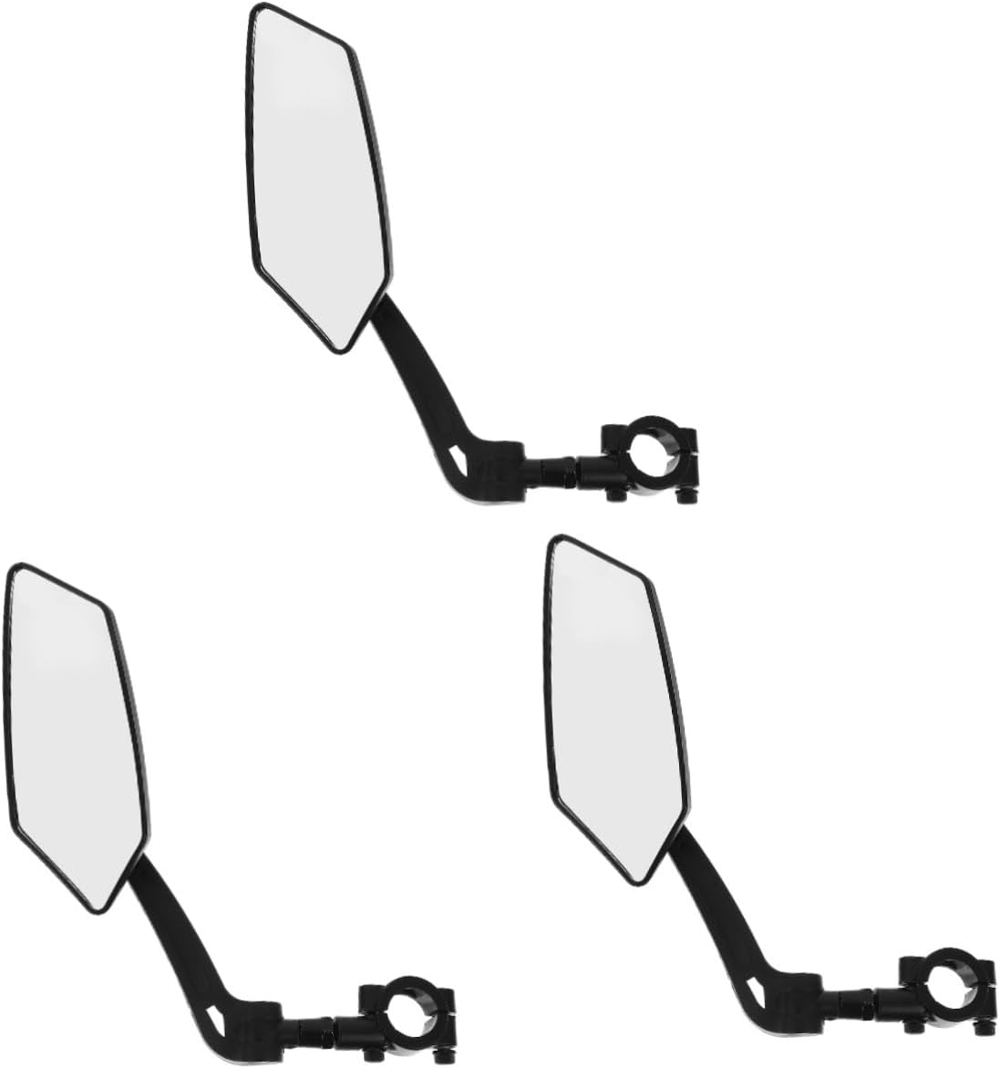 Toyvian 3pcs Rear View Mirror Handlebar Mount for Cycling Material Easy Installation Compatible Road and Mountain