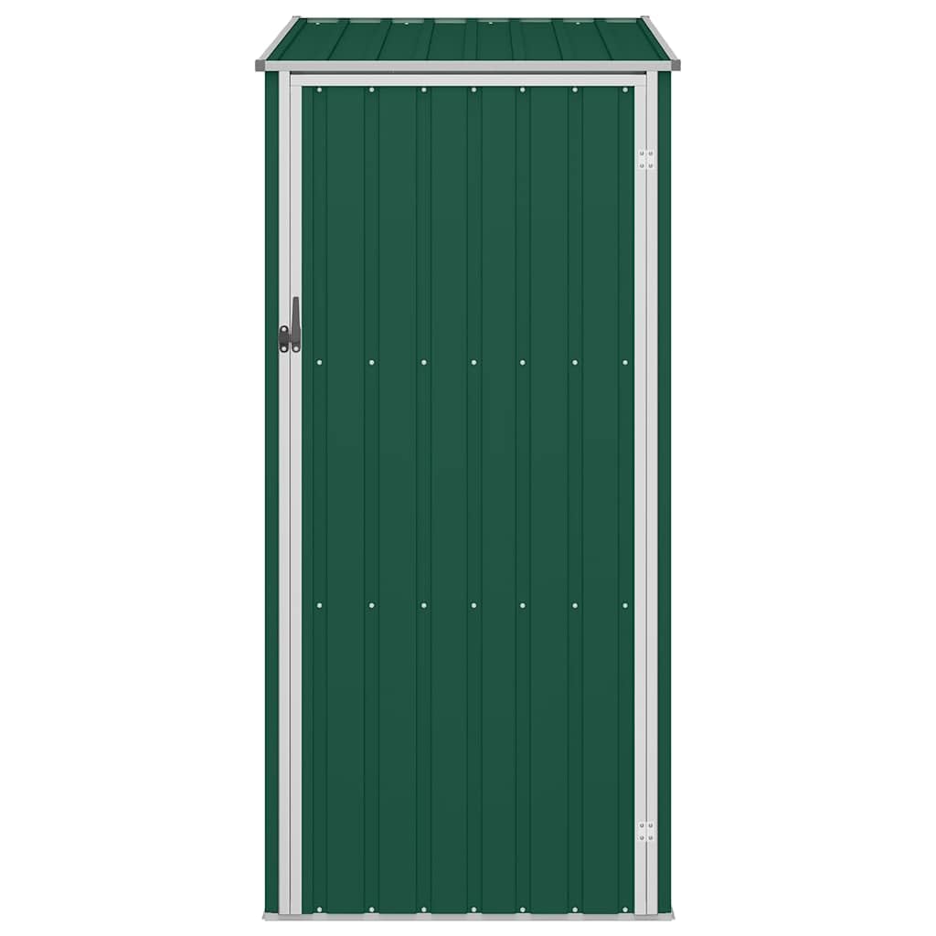 Domek ogrodowy ze stali ocynkowanej zielony 87 x 98 x 159 cm, zniżka na narzędzia i sprzęt ogrodniczy, odporny na zabrudzenia i warunki atmosferyczne, pochyły dach do odprowadzania deszczu,