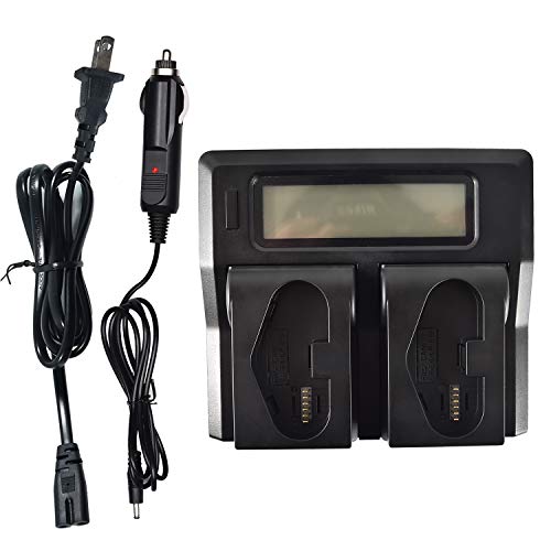 DSTE Dual Battery Charger for Canon LP-E19, LP-E4N, LP-E4