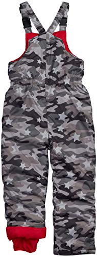 Wippette Boys\' 2-Piece Heavyweight Snowsuit with Puffer Jacket and Snow Bib Pants, Size 3T, Charcoal Camo