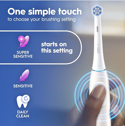 Oral-B iO2 Electric Toothbrush, 1 Gentle Care Toothbrush Head, 1 Travel Case, 1 Travel Refill Holder, Toothbrush for Adults (Calm Pink), Designed by Braun, 2 Pin Plug - Image 7