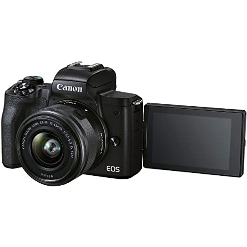 Image of Canon M50 Mark II 15-45mm f3.5-6.3 is STM Digital Zoom Camera (Black)