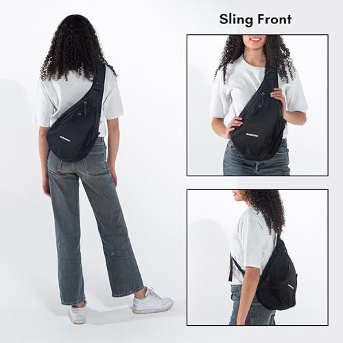 Image of Sherpani Esprit, Anti Theft Sling Bag, Crossbody Backpack (Carbon)