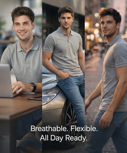Image of Scott International Cotton Polo T Shirt | Collar Half Sleeves Plain T-Shirt | Tshirt for Men Stylish | Casual Tee for Office, Sports, Gym & Everyday Comfort | Men's Breathable All-Season Tshirt