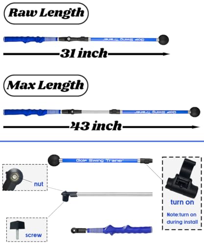 image for Zcoorey Golf Swing Trainer aid - Golf Training aid to Improve Hinge, F