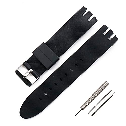 Bracelet de montre de remplacement en silicone souple avec boucle ardillon