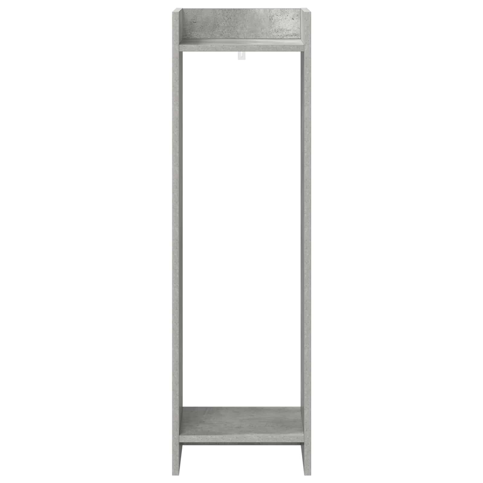 Supporto per piante, 2 pezzi, grigio cemento, 30 x 30 x 100 cm, in