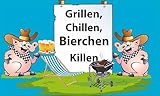 Flaggen/Fahnen Fahne Flagge Grillen Chillen Bierchen Killen 90x150 cm Fahnen Flaggen Bier