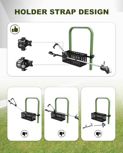 LARIFULL Universal-Fitting Tractor Tool Box/Tray with 24x10x10in Heavy Duty Multi-Function Implement Holder/Rack Tool Bracket Fit for John Deere/Kubota Tractors