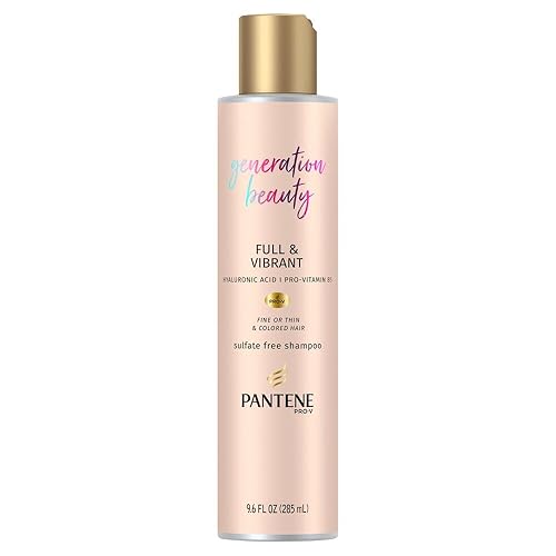 Pantene Generation Beauty - Champú completo y vibrante con ácido hialurónico, 9.6 onzas líquidas