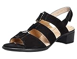 Matériau extérieur : daim ARA Sandalette 35780-08 cuir brut noir femme, Noir , 39 EU