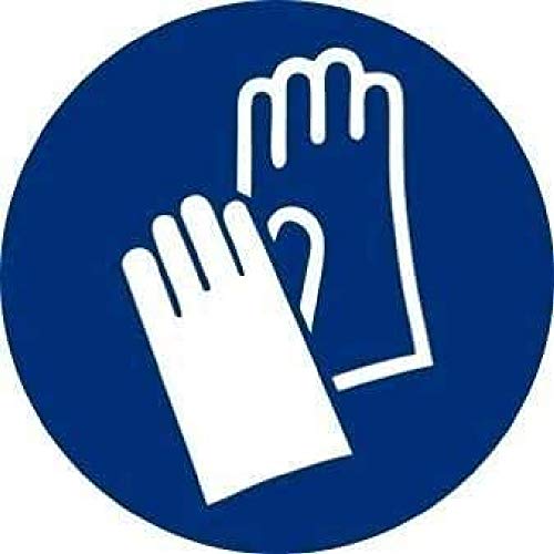 Señal Es Obligatorio El Uso De Guantes Con Tintas Uv Ø 90Mm Pack De 10 En Oferta Normaluz Rd28603 - Señal Adhesiva 10 Unidades Uso Obligatorio De Guantes Adhesivo De Vinilo 9 Cm Diametro
