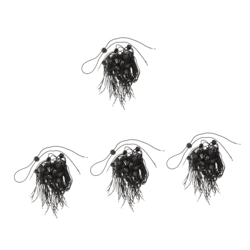 Corde de fixation du chapeau noir avec cordon plat réglable UPKOCH