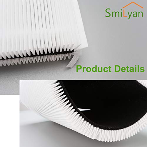 Image of Smilyan 2 Pack Blue Pure 411 Filter Replacement for Blueair Blue Pure 411 411+ 411 Auto and Mini Air Purifier