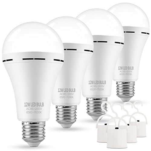 MOSLIAN Rechargeable Light Bulbs 4 Pack