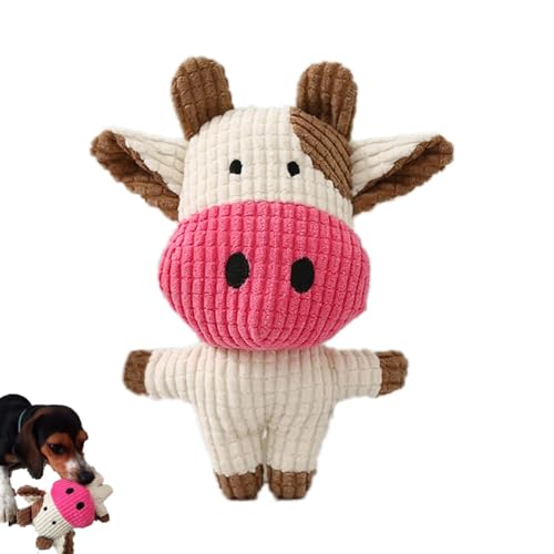 Juguete para perro de peluche con chirriador (vaca)
