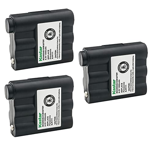 Kastar 3-Pack Two-Way Radio Battery Ni-MH 6V 1000mAh Replacement for Midland GXT808, GXT850, GXT860, GXT881, GXT-895 GXT-900, GXT-950, GXT-991, GXT900, GXT950, GXT991, Nautico 3 VHF Marine Radio