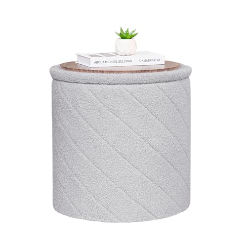 Bonlife Taburete Redondo otomano con Espacio