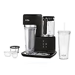 Mr. Coffee 3-in-1 Single-Serve Frappe, Iced, and Hot Coffee Maker and Blender | Coffee Machine with Reusable Filter, Scoop, Recipe Book & 2 Tumblers | Black