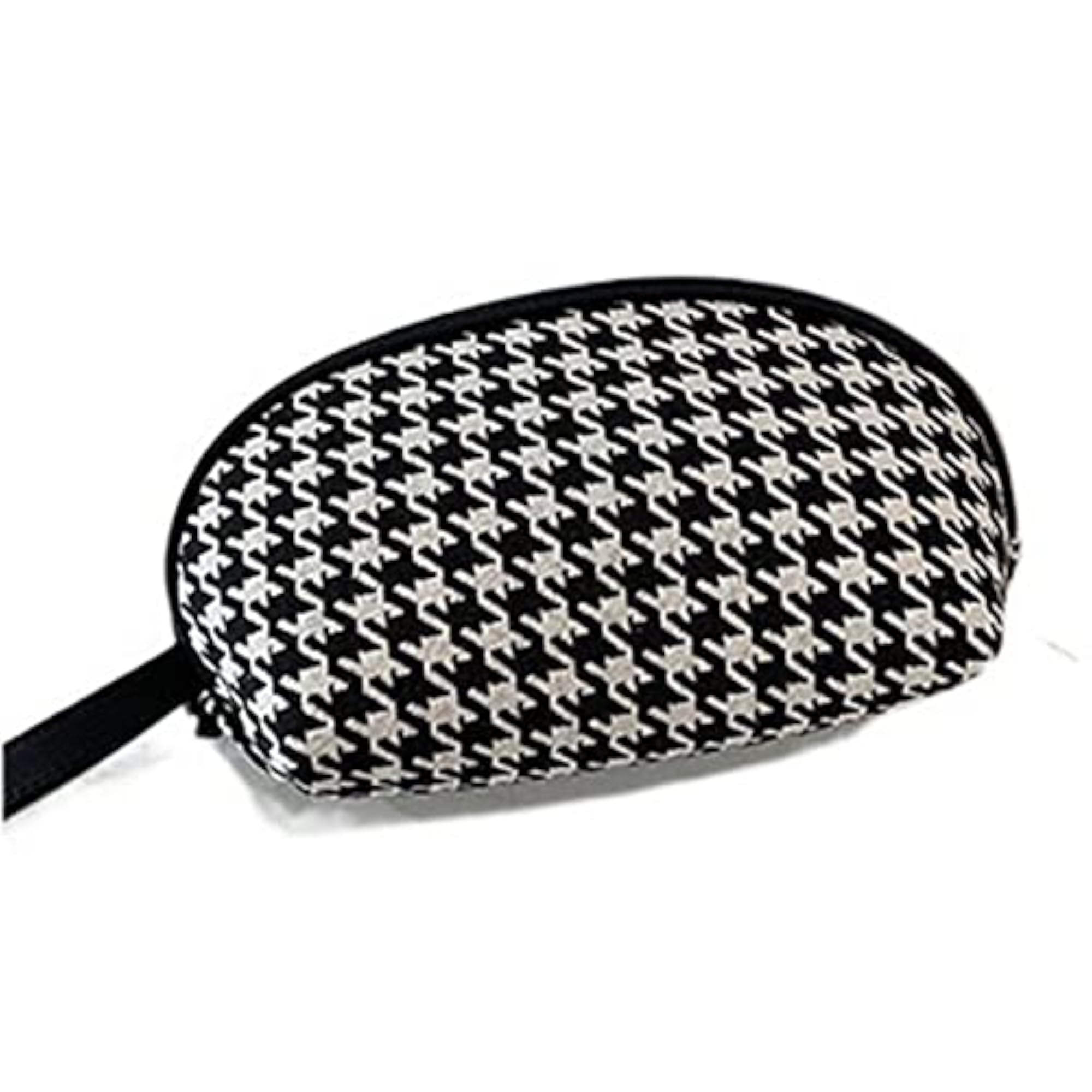 Classic Houndstooth Cosmetic Bag for Women, Small Storage