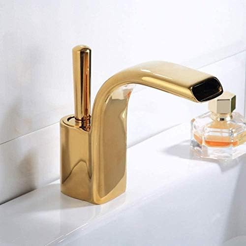 Robinet d'eau de salle de bains or cascade pour une ambiance spa à la maison