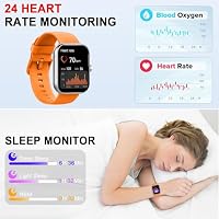 Jugeman Smartwatch Herren Damen, 1,96" HD Touch Fitnessuhr Damen mit Telefonfunktion, Smart Watch Fitness Tracker mit Pulsmesser Schlafmonitor Schrittzähler, 113+ Sportmodi IP68 Wasserdicht Sport Uhr – Ansicht 3