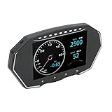 Pantalla HUD para Coche, Alarma de Exceso de Velocidad OBD2, Modo GPS, Medidor de Pendiente, Velocímetro Digital Universal para Vehículos