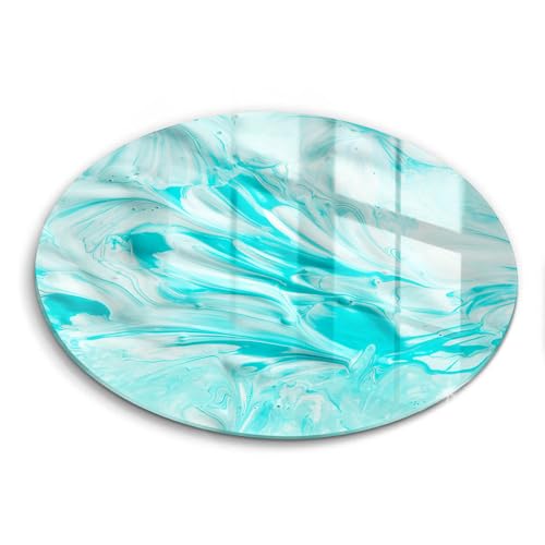 Planche à découper 40cm multifonctionnelle résistante à la cuisson avec motif peintures abstraction