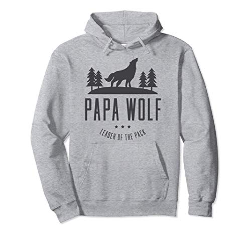 Famille de meute de loups - Papa Papa Wolf Sweat à Capuche Cover