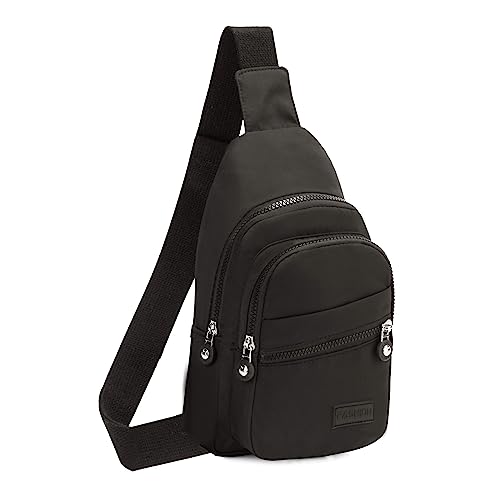 YAZEKOUS Small Sling Bag for Women, Sling Backpack Daypack Fanny Pack Crossbody Bags for Hiking Travel Sports Running