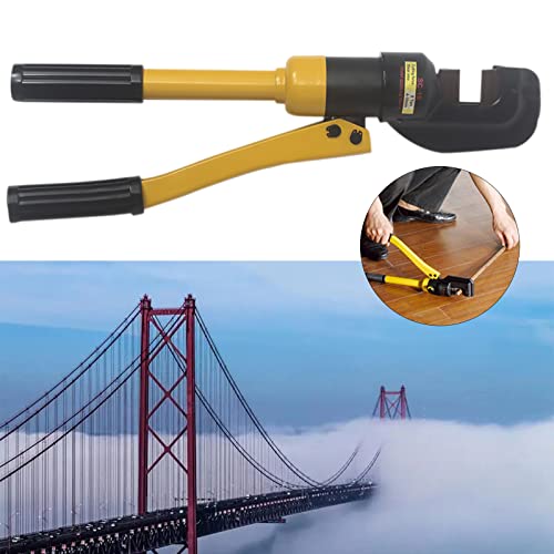 Hydraulic Rebar Pliers - Portable Hydraulic Rebar Cutter for Concrete Construction - Cuts 1/4\" to 7/8\" / 4mm to 22mm - 12ton - Handheld Cutting Tool With Box