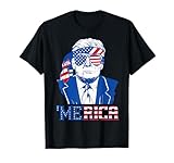 Donald Trump Shirt Merica Trump Sunglass US Flag 4th Of July T-Shirt