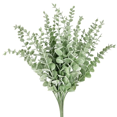 DomeStar 30PCS Artificial Eucalyptus Stems, 15' Fake...