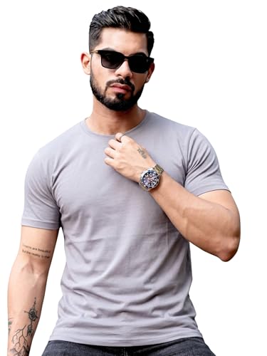 Image of RodZen 100% Pure Cotton Round Neck Regular Fit Plain Solid Half Sleeve T-Shirt Combo for Men & Boys (Pack of 2,3,4 Available in Size S to 2XL)