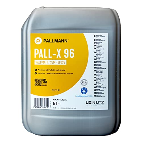 Pallmann Pall-X 96 5L halbmatt 1K-Parkettversiegelung, vers. Größen und Glanzgrad, für Wohn- und Gewerbebereiche