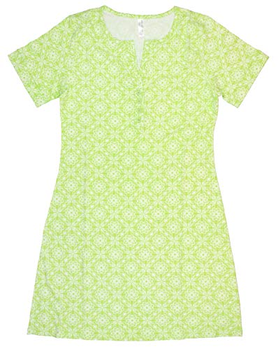 Nuit sans transpiration avec la chemise de nuit Henley verte taille M, le pyjama ample INTIMO