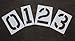 RAE STL-116-8240W Pavement Stencil,24 in,Number Kit,1/16