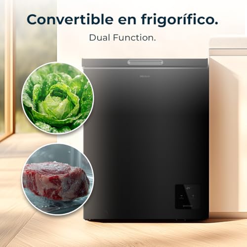 Miniatura 5 de Cecotec Congelador Horizontal De 142 L Bolero Coolmarket Chest 142 Black E. Acabado En Negro, Compresor Inverter Plus, Altura De 83,5 Cm Y Modo Fast Freezing