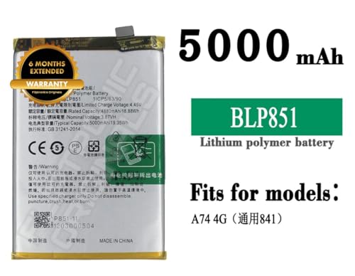 Image of BLP851 Battery for Oppo A74 /A54 (5G) Battery with 6 Month Warranty**** (U176)
