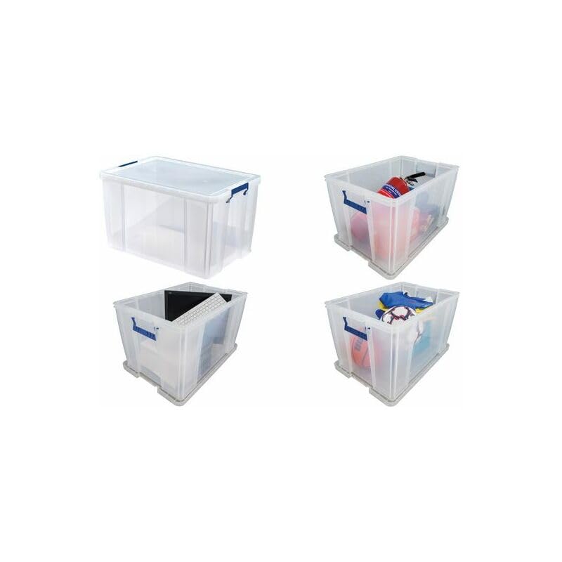 BankersBox Aufbewahrungsbox 85L transparent 6PK Multimedia-Technik Ordnen,Archivieren,Verstauen