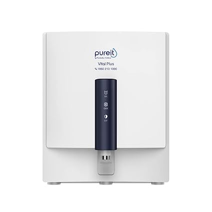 HUL Pureit Vital Plus Mineral RO+UV+MP 6 Stage, 7L |Upto 60% Water Savings|Wall mount Water Purifier with FiltraPower technology (White)