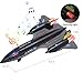 Double Fighter Jet Toy, F18 & SR71 Diecast Planes with Lights & Sounds, Pull Back Military Airplane Toy Gift for Toddler,Kids, Boys