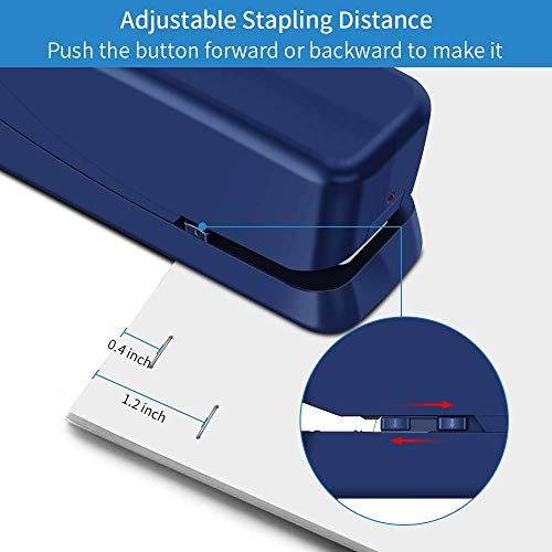 Electric Stapler, Automatic Stapler, Electric Stapler Desktop, Ac Or Battery Powered Heavy Duty Stapler For Desk, With Reload Reminder & Release Button, 25 Sheets Capacity, Blue #TOP4