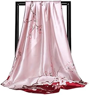 FAIRYGATE Women's Satin Scarves Head Hair Neck Silky Like Square Bandanas Ladies Scarfs Gifts