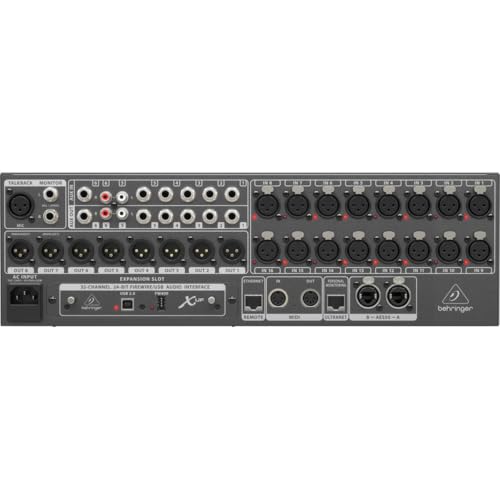 Image of Behringer X32 RACK 40-Input, 25-Bus Digital Rack Mixer with 16 Programmable Midas Preamps, USB Audio Interface and iPad /iPhone* Remote Control