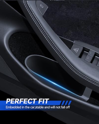 Caja de almacenamiento de TPE impermeable y cubo de basura para puerta de Tesla Model Y 2025 2026 5