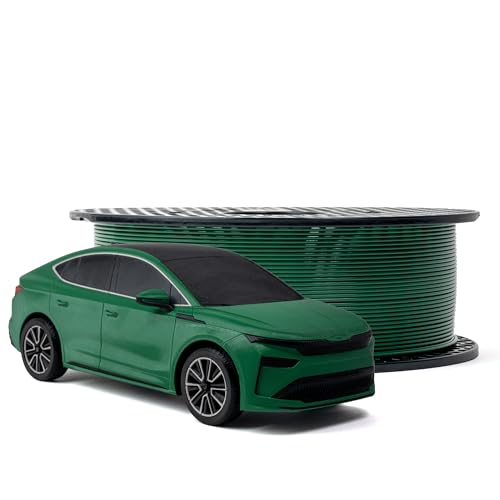Image of Prusament 3D Printer Premium Filament PETG Emerald Green 1.75mm - 1kg Spool - High Precision ±0.02 mm - Low Stringing - Strong Layer Bond - No Tangling - Ideal for Beginners & Professionals