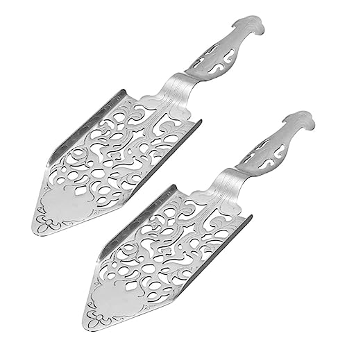 Toyvian 2pièces Lot De Cuillères à Absinthe Creuses Acier Inoxydable Pour Accessoires De Bar Et Préparation Absinthe